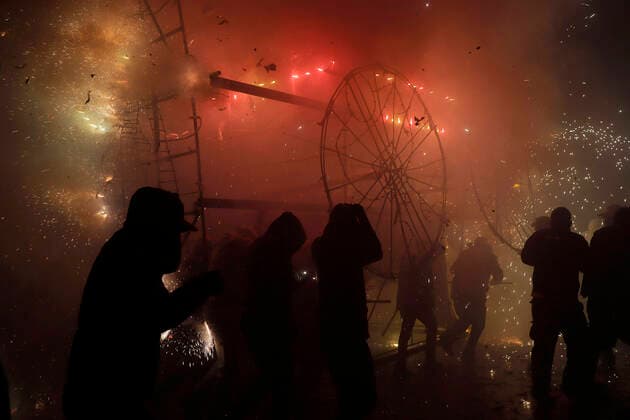 July 31, 2022, Mexico City, Mexico City, Mexico: July 31, 2022, Mexico City, Mexico: The Burning of the Bulls and Fair of Lights took place in Zapotitlan, on the occasion of the celebrations of the Day of Santiago Apostle. on July 31, 2022 in Mexico City, Mexico. Mexico City Mexico - ZUMAe321 20220731_zia_e321_063 Copyright: xGerardoxVieyra xEyepixxGroupx