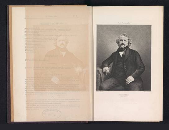 Photo production of a portrait of Louis Daguerre; Daguerre 1787-1851 .. Copyright: xpiemagsx rikmpie02032021-50378 !ACHTUNG AUFNAHMEDATUM GESCHÄTZT!