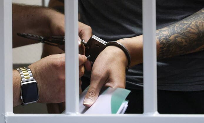 MOSCOW REGION, RUSSIA - AUGUST 4, 2022: US Olympic basketball champion Brittney Griner who is on trial on drug smuggling charges, appears for a hearing at the Khimki Municipal Court in the town of Khimki, northeast of Moscow. Griner was placed into custody till December 20 over an alleged attempt to smuggle cannabis oil into Russia through Sheremetyevo Airport. Anton Novoderezhkin TASS  TS13CEE6