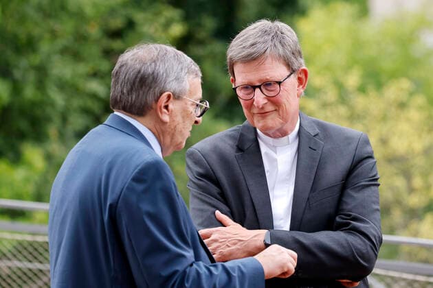 Abraham Lehrer, Vice President of the Central Council of Jews in Germany, and Cardinal Rainer Maria Woelki at the opening concert of the Jewish Music Festival Shalom Musik Koeln in the Cologne Flora Under the patronage of NRW Prime Minister Hendrik Wüst, more than 50 concerts and free short Copyright: xChristophxHardtx