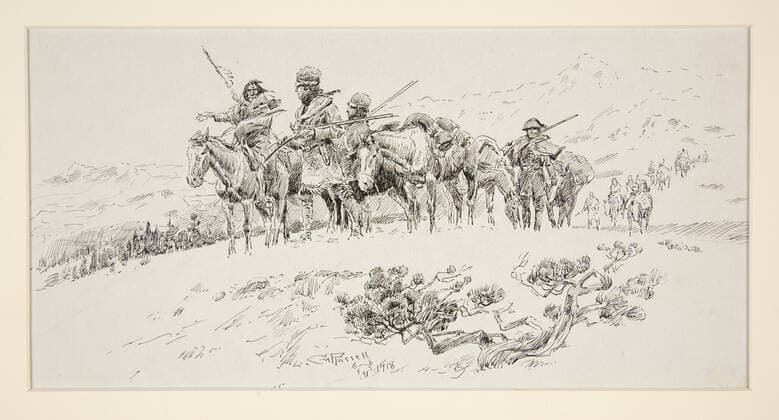 Lewis and Clark. Artist: Charles Marion Russell, American, 1864 1926 Copyright: xpiemagsx yaleartpiemags28022022-33523 !ACHTUNG AUFNAHMEDATUM GESCHÄTZT!