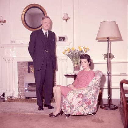 June 6, 1965, London, England, United Kingdom: New British Ambassador Of The United States: Sir PATRICK DEAN and LADY DEAN at home in Bendinck Mansions, London. He takes over as an ambassador to Washington from Lord Harleck. London United Kingdom - ZUMAk09_ 19650606_zka_k09_960 Copyright: xKeystonexUSAx