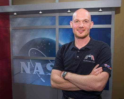 PHOTO DATE: 03-18-14 LOCATION: Bldg. 2s - PAO Studio B SUBJECT: Expedition 41 (Soyuz 39) press conference with Maxim Suraev, Alexander Gerst and Reid Wiseman. Copyright: xpiemagsx piemagsspace-120371 !ACHTUNG AUFNAHMEDATUM GESCHÄTZT!