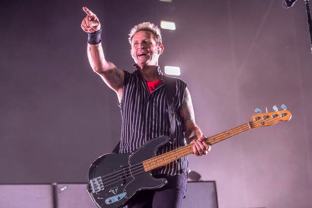 August 6, 2022, San Francisco, CA, USA: Green Day - Mike Dirnt performs during the 2022 Outside Lands Music and Arts Festival at Golden Gate Park on August 05, 2022 in San Francisco, California. San Francisco USA - ZUMAs181 20220806_zea_s181_012 Copyright: xImagespacex