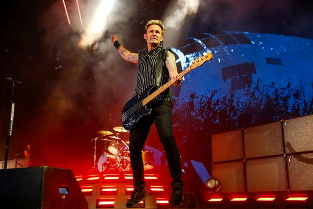 August 6, 2022, San Francisco, CA, USA: Green Day - Mike Dirnt performs during the 2022 Outside Lands Music and Arts Festival at Golden Gate Park on August 05, 2022 in San Francisco, California. San Francisco USA - ZUMAs181 20220806_zea_s181_024 Copyright: xImagespacex
