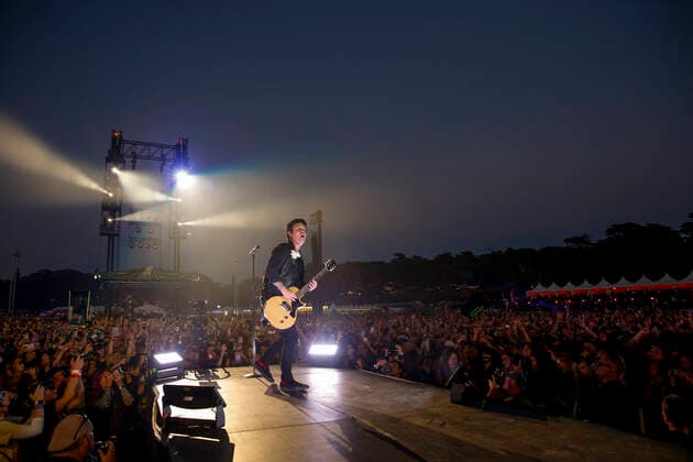 August 6, 2022, San Francisco, CA, USA: Green Day - Billie Joe Armstrong performs during the 2022 Outside Lands Music and Arts Festival at Golden Gate Park on August 05, 2022 in San Francisco, California. San Francisco USA - ZUMAs181 20220806_zea_s181_032 Copyright: xImagespacex