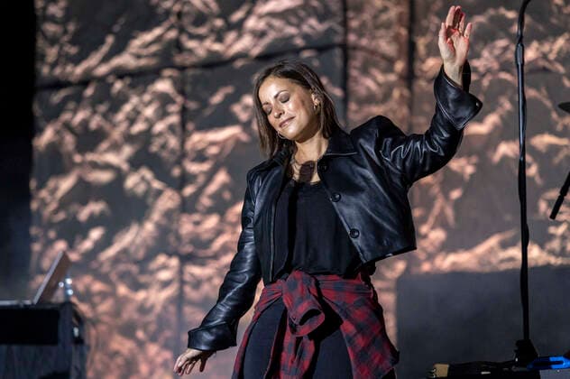 Stefanie Kloß of Silbermond live at the Apoldaer music summer 2022 on the festival meadow in the Herressener Promenade Apolda, 06 08 2022 Foto:xM.xKremerx xFuturexImage