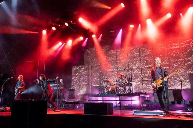 Thomas Stolle, Stefanie Kloß, Andreas Nowak and Johannes Stolle of Silbermond live at the Apolda Music Summer 2022 on the festival meadow in the Herressener Promenade Apolda, 06 08 2022 Foto:xM.xKremerx xFuturexImage