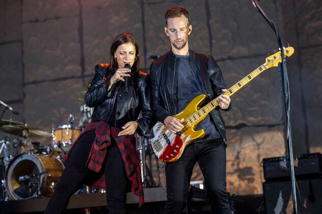 Stefanie Kloß and Johannes Stolle of Silbermond live at the Apoldaer music summer 2022 on the festival meadow in the Herressener Promenade Apolda, 06 08 2022 Foto:xM.xKremerx xFuturexImage