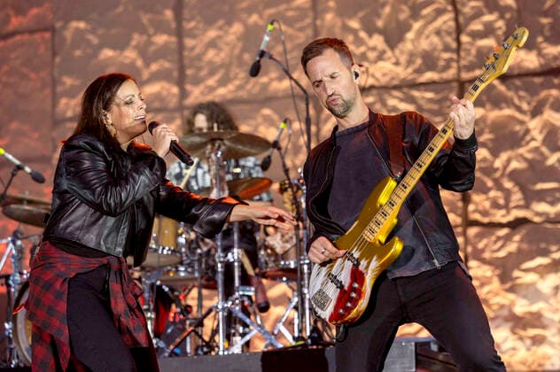 Stefanie Kloß and Johannes Stolle of Silbermond live at the Apoldaer music summer 2022 on the festival meadow in the Herressener Promenade Apolda, 06 08 2022 Foto:xM.xKremerx xFuturexImage