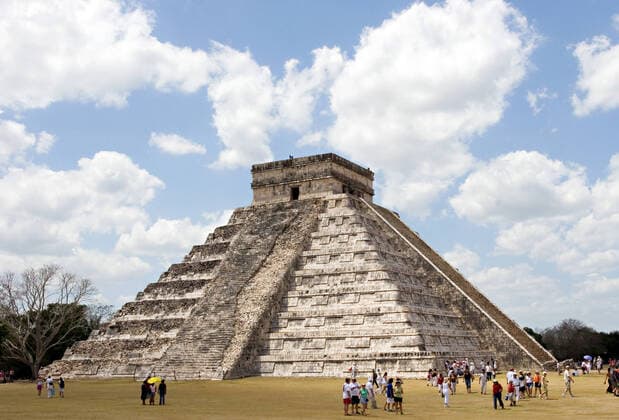 Chichen Itza in the yucatan was a Maya city and one of the greatest religious center and remains today one of the most visited archaeological sites  Copyright: IrinaxShoyhet 30271238