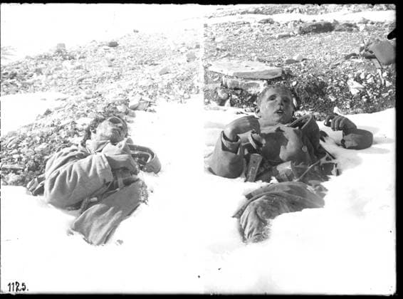 Fallen Italians at Monte Meletta Veneto, on the border to Trentino; photographer: Kriegsvermessung 11. Copyright: xpiemagsx ausnl080421-1266 !ACHTUNG AUFNAHMEDATUM GESCHÄTZT!