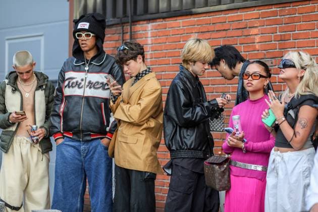 August 9, 2022, Copenhagen, Denmark: Guests wait for the Copenhagen Fashion Week SS 2023 event to start in Scandinavia. Copenhagen Fashion Week is the main fashion event in Scandinavia. Copenhagen Fashion Week SS 2023 runs from 9 to 12 August 2022 this summer. Designers like to arrange catwalks in unusual places..The catwalk of P.L.N. brand on Copenhagen Fashion Week SS 2023. Copenhagen Denmark - ZUMAs197 20220809_zaa_s197_285 Copyright: xTakimotoxMarinax