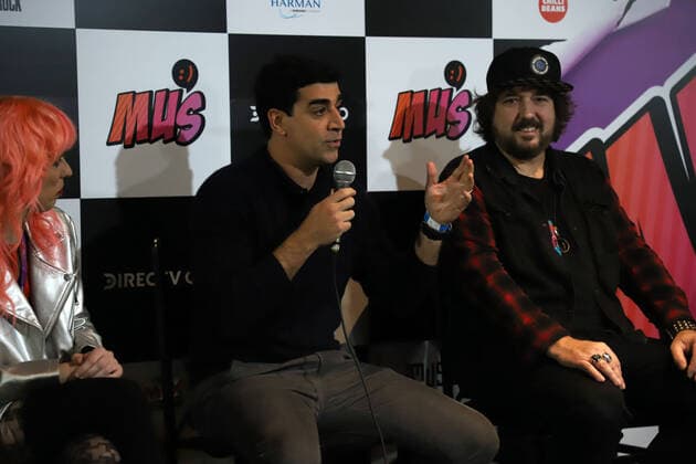 August 10, 2022, Sao Paulo, Brazil: Talk show during the launch event of the MUS Award, held at Audio, in Agua Branca neighborhood, in Sao Paulo, on Wednesday (10). In addition to the music awards, the event has surprise concerts, presence of bands, artists and personalities from the musical environment such as: Raphael Denadai, Representative of DIRECTV GO, Cristiano Ayres, president of Modal Bank, Daniel Ibri, president of the investment fund Mindset Ventures, Marcelo Rossi, creator and founder of the MUS Award, Madame Mim, businesswoman, curator and presenter of the event and Ze Antonio Algodoal, former director of MTV Brasil. Copyright: xLecoxVianax