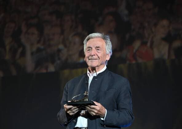 Bilder des Jahres 2022, Entertainment 08 August Entertainment Themen der Woche KW32 Entertainment Bilder des Tages Locarno, Swiss Locarno Film Festival 2022 Costa Gravas Leopard for career ascona Locarno Locarno Film Festival 2022 In the picture: Costa Gravas Leopard for career ascona Locarno  Copyright: xNickxZonnax xipa-agency.netx xNickxZonnax