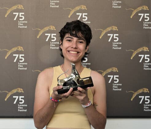 Locarno, Swiss Locarno Film Festival 2022 Award Ceremony photocall Daniela Marin Navarro Best actress Tengo suenos electricos fim Pardo film Tengo suenos electricos In the picture: Daniela Marin Navarro actress  Copyright: xNickxZonnax xipa-agency.netx xNickxZonnax