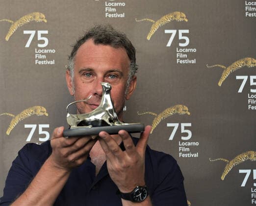 Locarno, Swiss Locarno Film Festival 2022 Award Ceremony photocall Gigi la Legge film Special Jury Award for the Municipalities of Ascona and Lisone In the picture: Alessandro Comodin director  Copyright: xNickxZonnax xipa-agency.netx xNickxZonnax