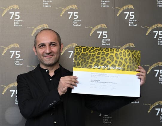Locarno, Swiss Locarno Film Festival 2022 Award Ceremony Palmares photocall In the picture: Hilal Baydarov director Pardo Verde WWF Special Mention  Copyright: xNickxZonnax xipa-agency.netx xNickxZonnax