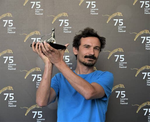 Locarno, Swiss Locarno Film Festival 2022 Award Ceremony Palmares photocall In the picture: Juraj Lerotic director Pardo Oro Award Cineasti del Presente Competition  Copyright: xNickxZonnax xipa-agency.netx xNickxZonnax