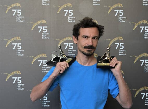 Locarno, Swiss Locarno Film Festival 2022 Award Ceremony Palmares photocall In the picture: Juraj Lerotic director Pardo Oro Swatch First Feature Award First Feature Award and Pardo Argento Award Cineasti del Presente Competition  Copyright: xNickxZonnax xipa-agency.netx xNickxZonnax