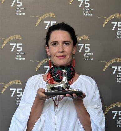 Locarno, Swiss Locarno Film Festival 2022 Award Ceremony Palmares photocall In the picture: Anastasia Karpenko actress Pardo for Best Actress Concorso Cineasti del Presente  Copyright: xNickxZonnax xipa-agency.netx xNickxZonnax