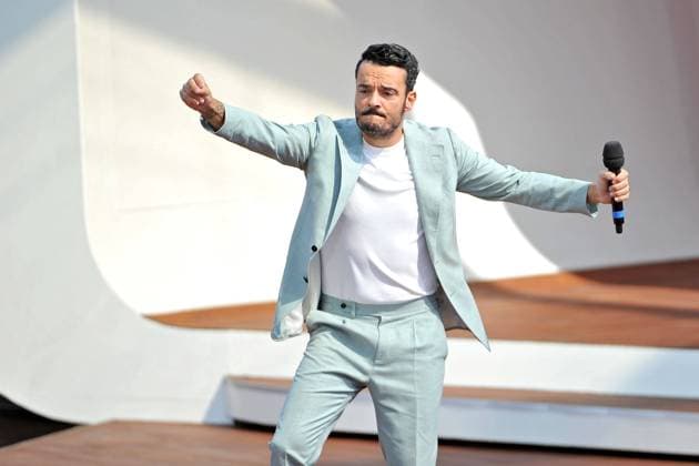 Entertainment Themen der Woche KW32 Entertainment Bilder des Tages ZDF - Fernsehgarten. Sänger Giovanni Zarrella während der ZDF - Unterhaltungsshow Fernsehgarten am 14.08.2022 in Mainz. 20220814MWI38928 *** ZDF Fernsehgarten singer Giovanni Zarrella during the ZDF entertainment show Fernsehgarten on 14 08 2022 in Mainz 20220814MWI38928