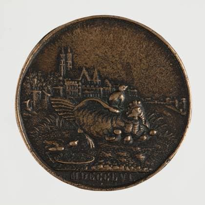 Medal issued on the occasion of the 500th anniversary of the Earthquake in Basel Copyright: xpiemagsx pieKRAKOWIE28052022-46285 !ACHTUNG AUFNAHMEDATUM GESCHÄTZT!