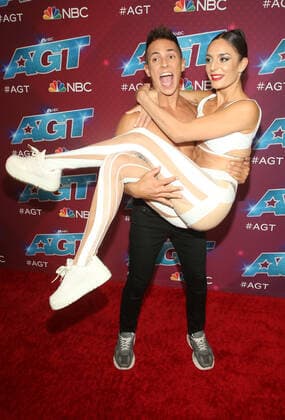 16 August 2022 - Pasadena, California - Nico Busso, Flor Aracama. Red Carpet For America s Got Talent Season 17 Live Show held at Sheraton Pasadena Hotel in Pasadena. Pasadena USA - ZUMAa123 20220816_zaa_a123_022 Copyright: xFSx