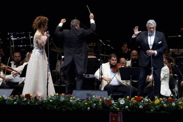 August 16, 2022, Mexico City, Mexico City, Mexico: August 16, 2022, Mexico City, Mexico: The Spanish tenor Placido Domingo, 81, performs on stage as part of his Mexico s Tour at Mexico City Arena. on August 16, 2022 in Mexico City, Mexico. Mexico City Mexico - ZUMAe321 20220816_zia_e321_097 Copyright: xJulianxLopezx xEyepixxGroupx