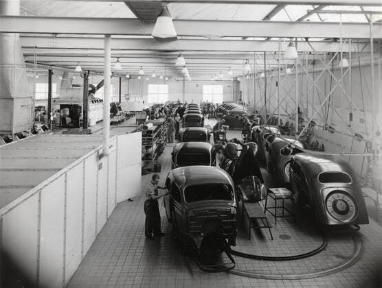 The painting department at Volvo s factory in Gothenburg. Copyright: xpiemagsx teckn030421-8668 !ACHTUNG AUFNAHMEDATUM GESCHÄTZT!