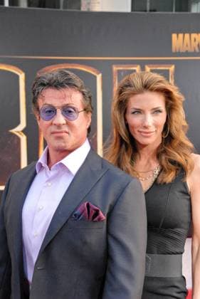Sylvester Stallone and Jennifer Flavin at the Iron Man 2 World Premiere, El Capitan Theater, Hollywood, CA. 04-26-10 , 11966588.jpg, celebrity, star, fame, famous, entertainment, event, person, talent, popular, people,