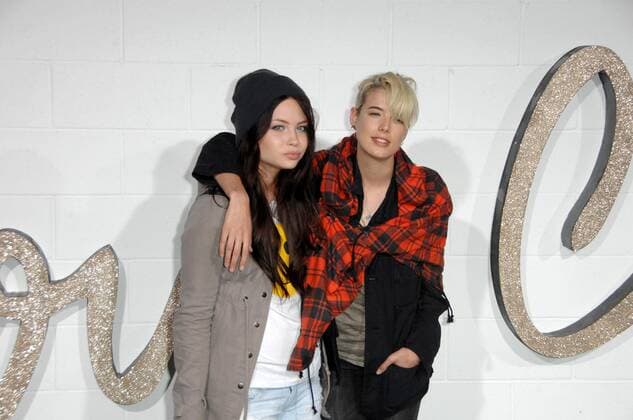 Daveigh Chase and Agyness Deyn at the Chloe Los Angeles Boutique Opening Celebration. Milk Studios, Los Angeles, CA. 04-23-09 , 12102050.jpg, famous, celebrity, fame, talent, entertainment, star, popular, people, person, event,