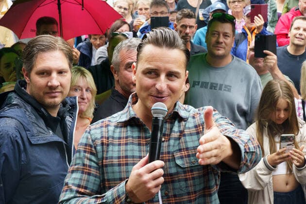 19 8 2022, Kitzbühel, Kitzbühel Alm, press conference Andreas Gabalier at the Kitzbühel Music Festival 2022 Kitzbühel Kitzbühel Alm Tirol Austria  Copyright: xJustPictures.ch AlexanderxRaemyx