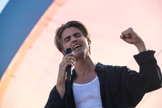 Maksim pictured during the Zomerhit music event of Radio 2, the popular radio channel of Flemish public broadcaster VRT, Saturday 20 August 2022 in Brussels.  DIRKxWAEM 40025399