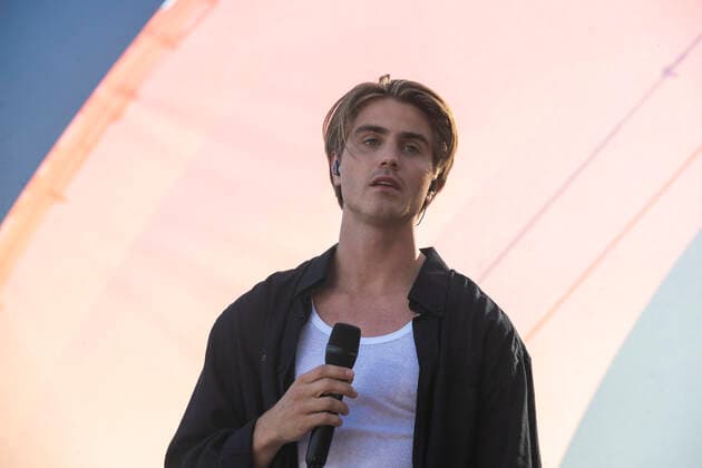 Maksim pictured during the Zomerhit music event of Radio 2, the popular radio channel of Flemish public broadcaster VRT, Saturday 20 August 2022 in Brussels.  DIRKxWAEM 40025701