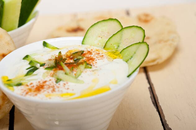 Arab middle east salatit laban wa khÃ¢ÂÄÂ™yar Khyar Bi Laban goat yogurt and cucumber salad , 17940478.jpg, Khyar Bi Laban, salatit laban wa khyar, Maast o Khiar, CacÄÂ±k, Haydari, Kurmanji, jajeek, meze, food, salad, cuisine, yogurt, cucumber, tzatziki, mediterranean, greek, traditional, dip, zaziki, dill, mezze, gourmet, arab, garlic, appetizer, closeup, summer, meal, lebanese, dish, yoghourt, raita, delicious, vegetarian, vegetable, natural, nutrition, fresh, sauce, cream, snejanka, bulgarian, yoghurt, tarator, arabic, nobody,