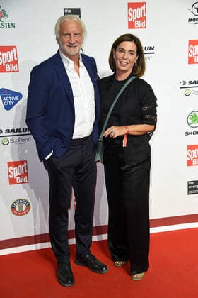 Rudi Völler with wife Sabrina Völler at the SPORT BILD Award 2022 in the Fischauktionshalle in Hamburg on 22 08 2022