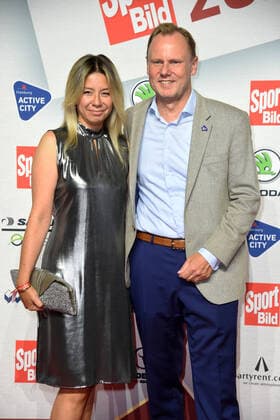 Andy Grote with wife Catherine Grote at the SPORT BILD Award 2022 in the Fischauktionshalle in Hamburg on 22 08 2022