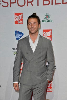 Riccardo Basile arriving at the SPORT BILD Awards ceremony at the Fischauktionshalle in Hamburg on 22 08 2022