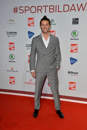 Riccardo Basile arriving at the SPORT BILD Awards ceremony at the Fischauktionshalle in Hamburg on 22 08 2022