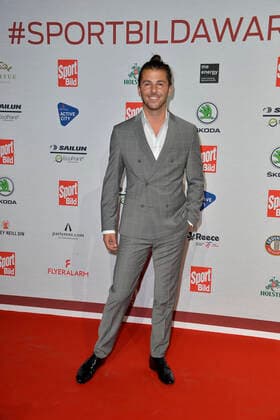 Riccardo Basile arriving at the SPORT BILD Awards ceremony at the Fischauktionshalle in Hamburg on 22 08 2022