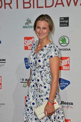 Britta Heidemann Olympic champion epee fencing on arrival at the SPORT BILD Awards ceremony in the Fischauktionshalle in Hamburg on 22 08 2022