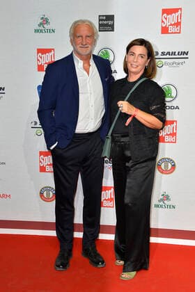 Rudi Völler and his wife Sabrina Völler at the presentation of the Sport Bild Award on 22 08 2022 in Hamburg Sport Bild Award 2022 presentation in Hamburg