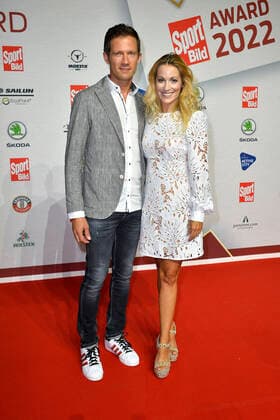 Sebastien Ogier and Andrea Kaiser at the Sport Bild Award ceremony on 22 08 2022 in Hamburg Sport Bild Award 2022 ceremony in Hamburg
