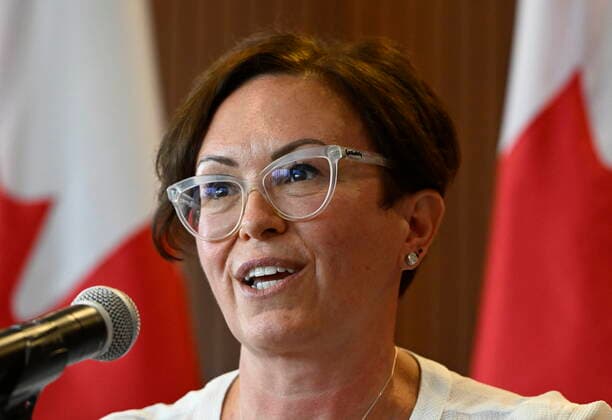 August 23, 2022, Ottawa, ON, CAN: Dr. Leigh Chapman, CanadaöÄÃ s Chief Nursing Officer, speaks during a news conference announcing her appointment and the reinstatement of the position, in Ottawa, on Tuesday, Aug. 23, 2022. Ottawa CAN - ZUMAc35_ 20220823_zaf_c35_012 Copyright: xJustinxTangx