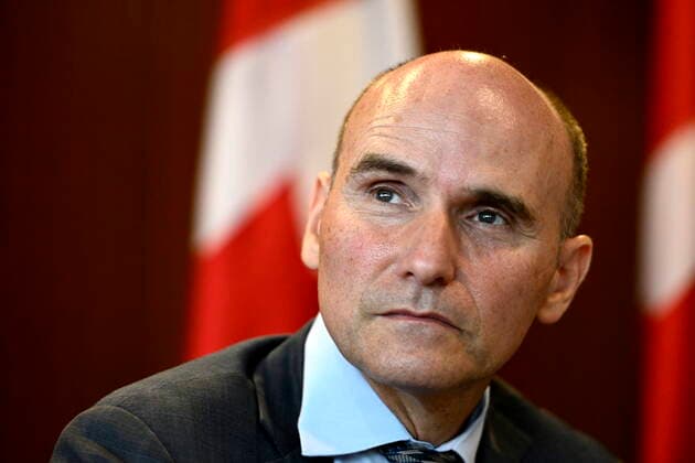 August 23, 2022, Ottawa, ON, CAN: Minister of Health Jean-Yves Duclos speaks during a news conference announcing Dr. Leigh Chapman, not shown, as CanadaöÄÃ s Chief Nursing Office in Ottawa, on Tuesday, Aug. 23, 2022. Ottawa CAN  - ZUMAc35_ 20220823_zaf_c35_013 Copyright: xJustinxTangx