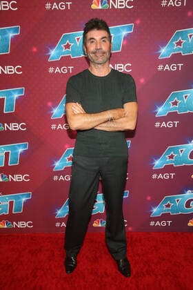 PASADENA, CA - AUGUST 23: Simon Cowell at AmericaÕs Got Talent Season 17 Live Show red carpet at the Sheraton Pasadena Hotel on August 23, 2022 in Pasadena, California. Copyright: xFayexSadoux