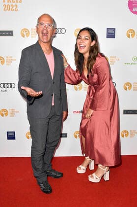 Christoph Maria Herbst and Nilam Farooq at the 64th Ernst Lubitsch Award 2022 ceremony at the Astor Film Lounge Berlin, 23 08 2022 Foto:xN.xKubelkax xFuturexImage