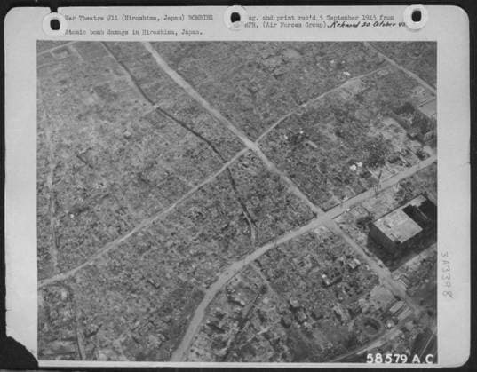 Atomic Bomb Damage In Hiroshima, Japan. Copyright: xpiemagsx japapie03072022-564 !ACHTUNG AUFNAHMEDATUM GESCHÄTZT!