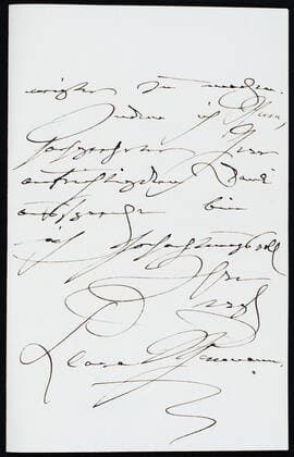 Letter from Clara Schumann to Paul Alfred Stübel Copyright: xpiemagsx dft16657 !ACHTUNG AUFNAHMEDATUM GESCHÄTZT!